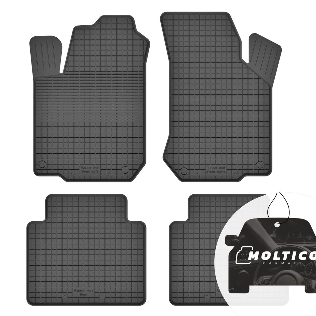 Gummimatten mit Rand Auto Fußmatten Gummi Automatten Passgenau 4-teilig Set - passend für Alfa Romeo 145 1994-2001