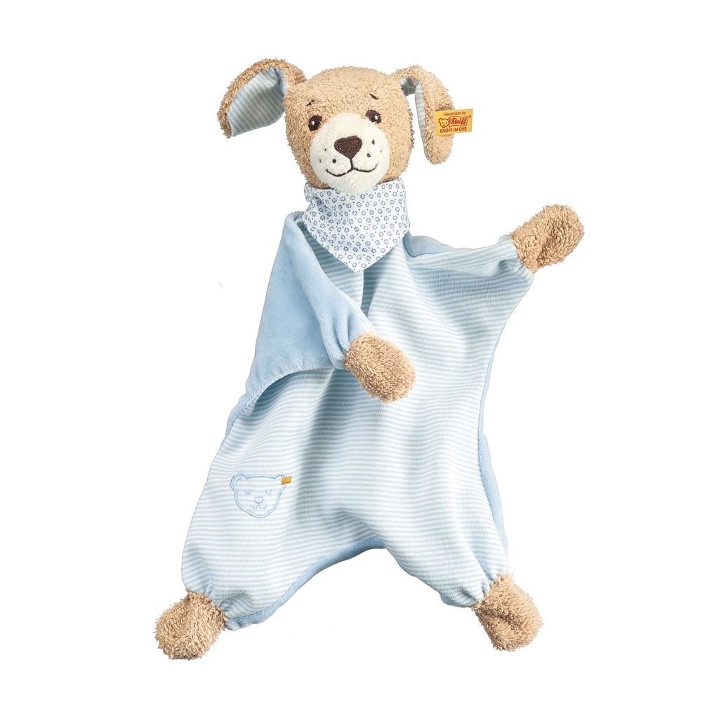 Steiff Gute Nacht Hund Schmusetuch 30 blau 239694