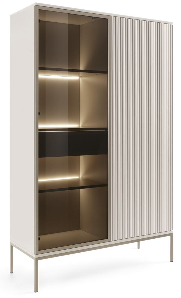 Armoire vitrine 104 cm Haller - Vitrine avec porte vitrée & Image du produit 