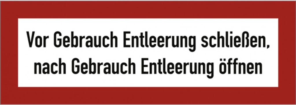 Dreifke Aufkleber Anweisung für Wandhydrant, Folie, 210x74 mm