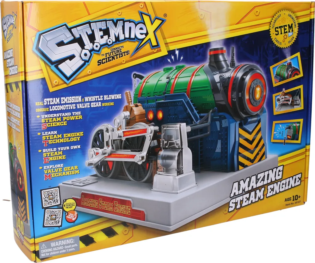 WIKY Stemnex Modèle de locomotive à vapeur - Kit de construction STEM