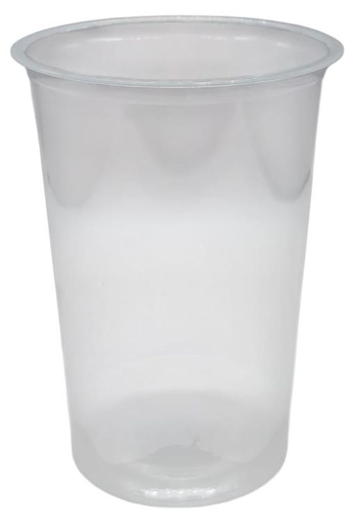 608 PP-Becher 400 ml / 0,4 l Ø 90 x 124 mm klarer Salat-Shaker Randvoll 520 ml