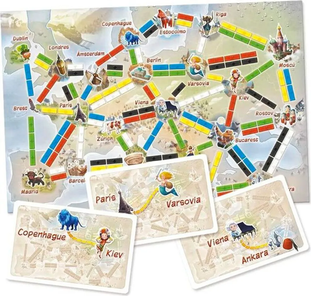 Mon Premier Voyage : Jeu de Train Coloré et Simplifié dès 6 Ans Asmodee