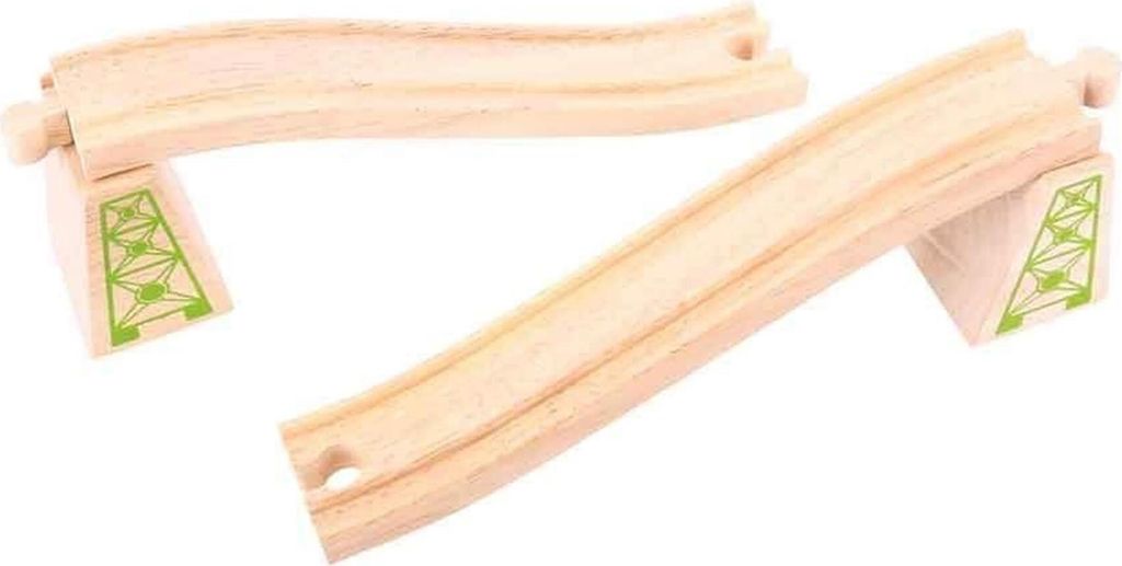 Bigjigs Železničné nadjazdové koľaje so stĺpmi 2ks Obrázok produktu 