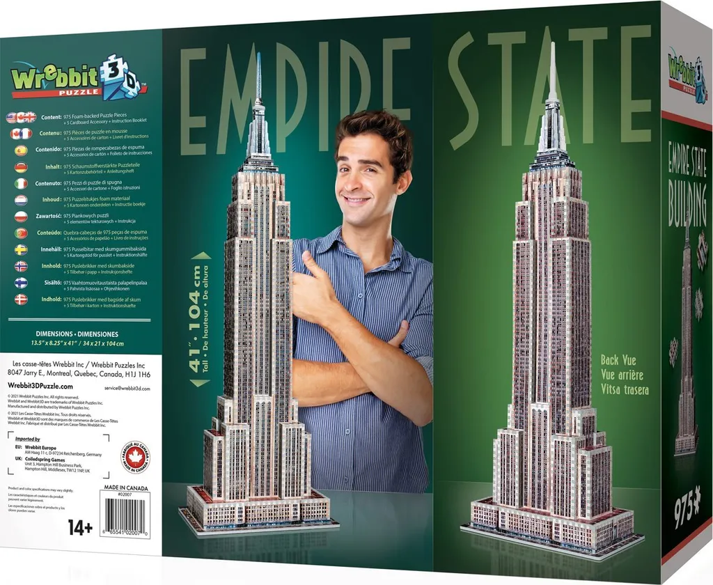 Empire State Building 3D - Puzzle avec Éclairage LED et Finitions Premium - 10