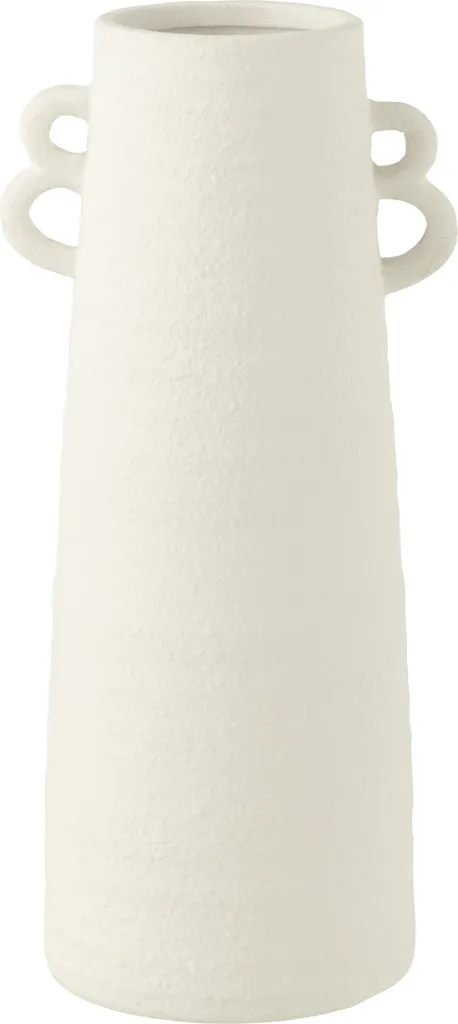 Vase Conique Blanc J-Line Petit Format au Design Minimaliste Chic
