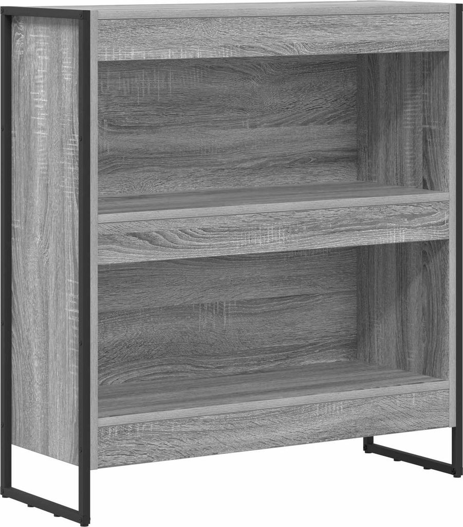 vidaXL Bücherregal Graues Sonoma 80 x 30 x 155 cm Holzwerkstoff