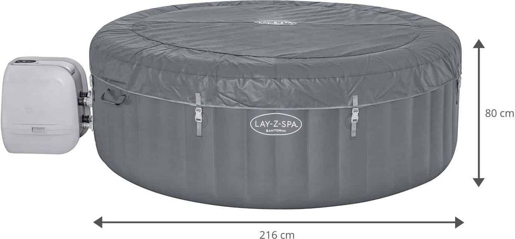 Santorini Lay-Z-Spa HydroJet Pro Garden Jacuzzi BESTWAY Obrázek produktu 58