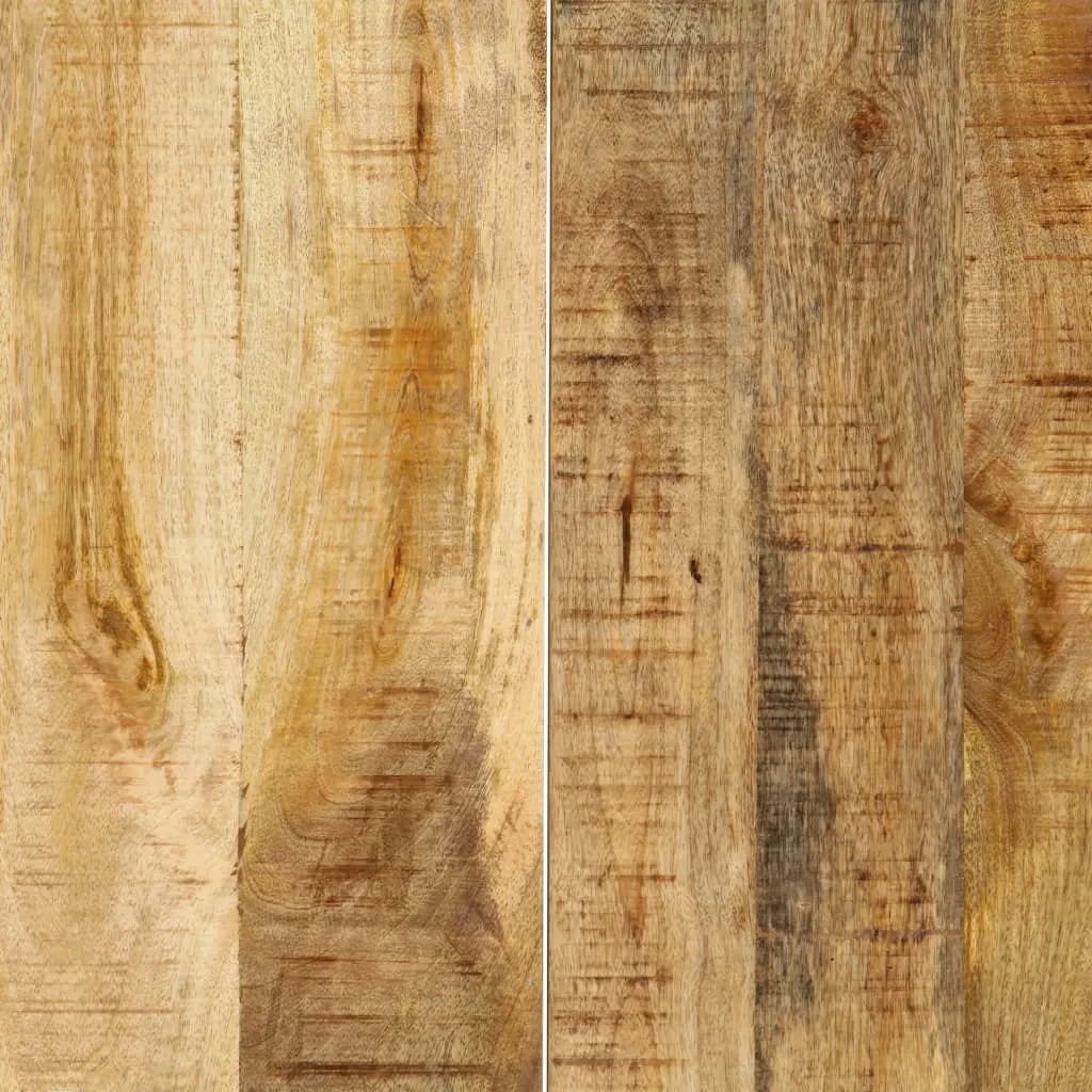 Table à manger bois massif de manguier 160x80cm design rustique chic - 13