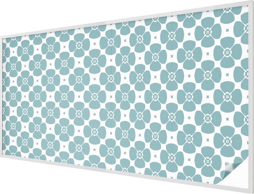 Buntglas Fensterfolie – 200x100 cm – Stained-Glass Design – blickdichte dekorative Sichtschutzfolie – selbstklebend, UV-Schutz – Blumensy...