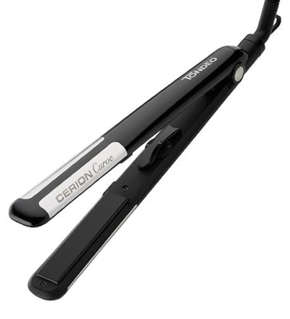 Tondeo - Cerion Curve Glätteisen Haaglätter schwarz-silber KeramikTourmalin 3721
