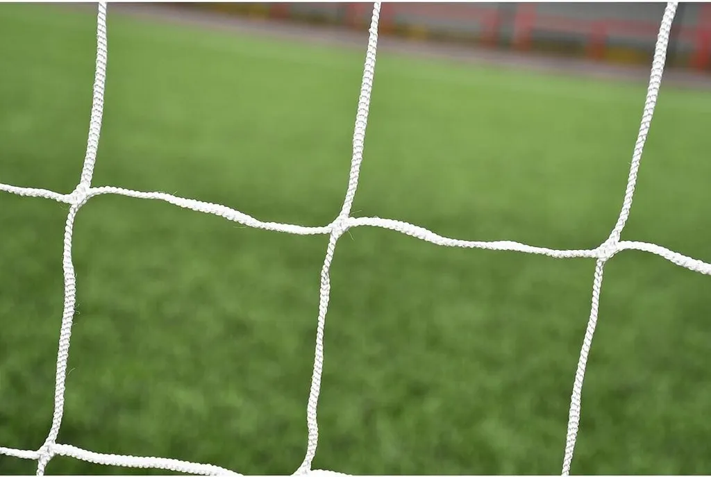 Filet de but de foot blanc Precision 2m44 x 1m22 haute résistance RD2397