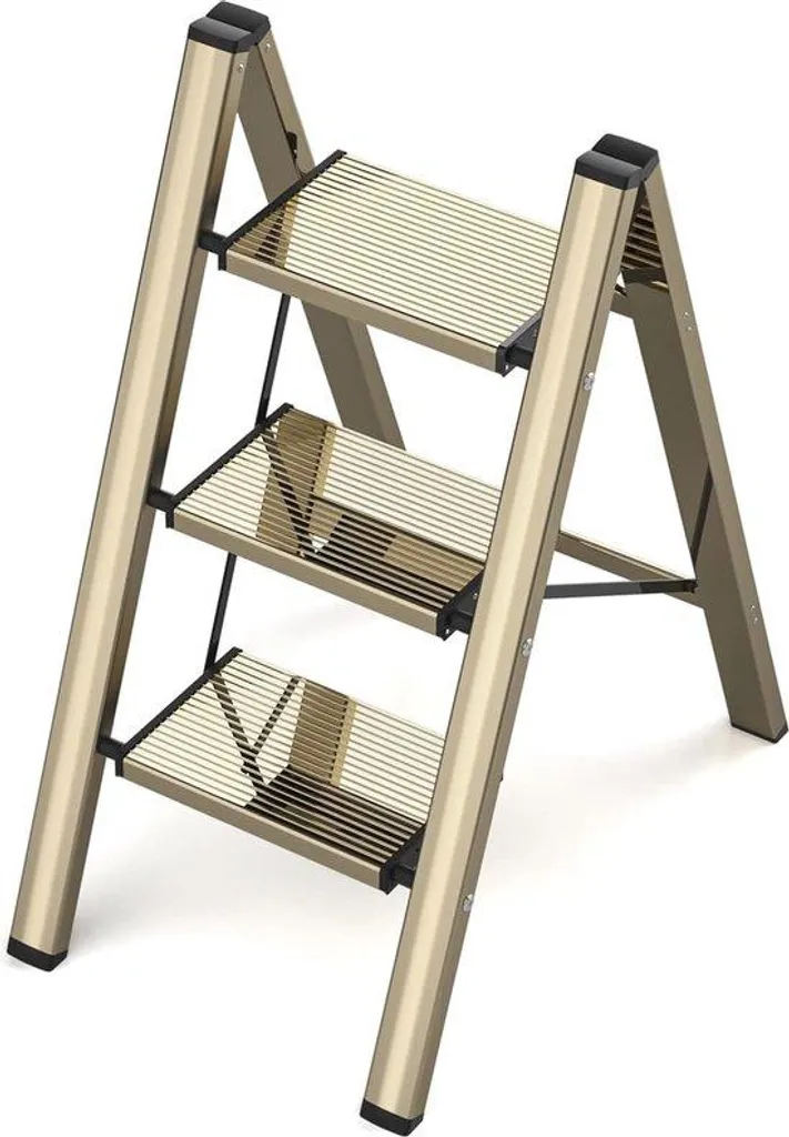 Échelle transformable 3 plans en alu - Équipement de chantier compact