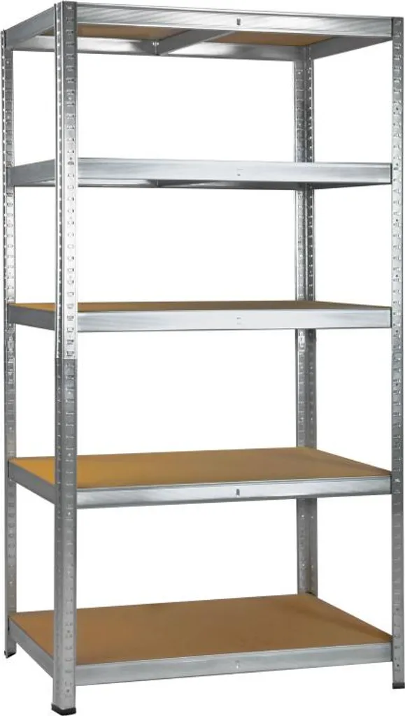 Crémaillère sans boulons 5 plateaux 175kg 90x40x180 cm - Acier Galvanisé