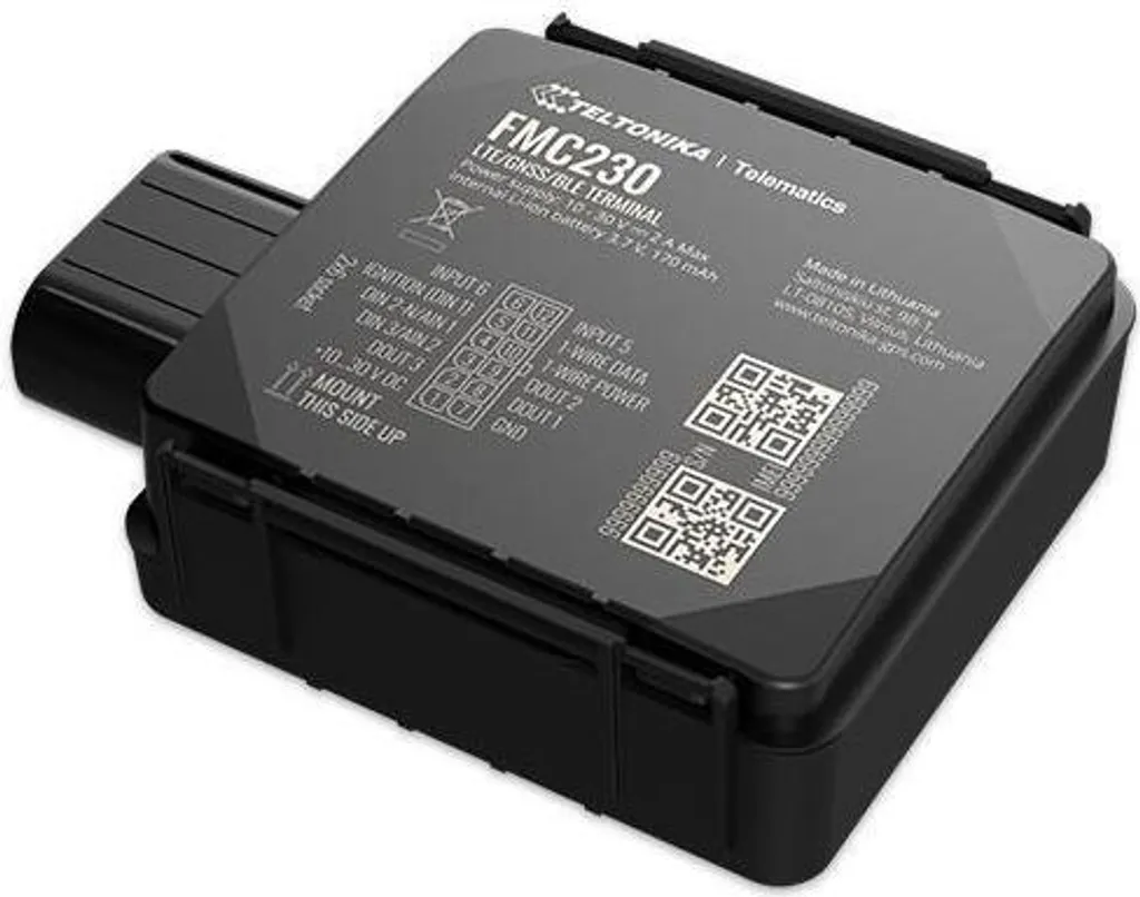 Tracker GPS 4G LTE Teltonika FMC230 avec Bluetooth et Boîtier IP67
