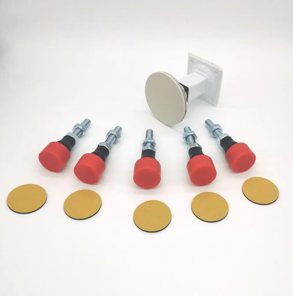Installer un receveur Purano : set de 6 pieds HÜPPE pour douche 120cm