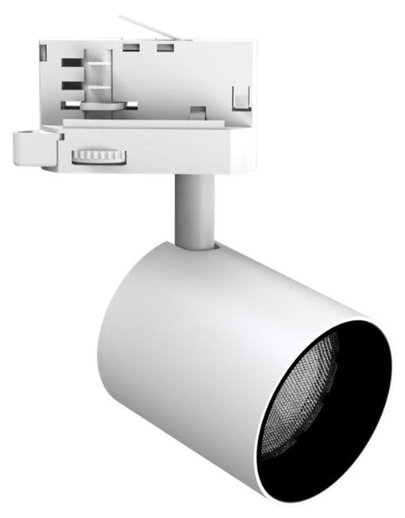 Weißer LED-Schienenstrahler, dreiphasig, 24 W, 36°, TRIAC-dimmbar – Warmweiß 2300 K – 3500 K