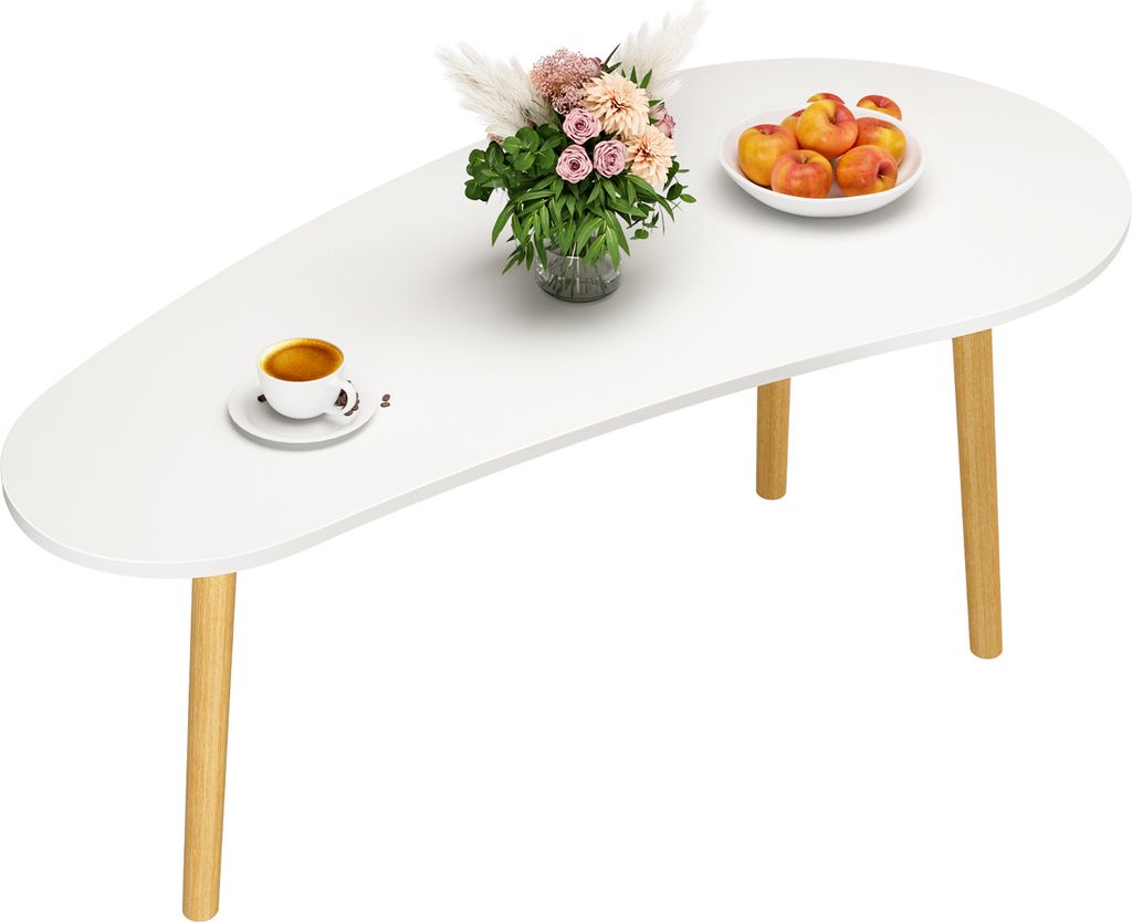 Kleiner Couchtisch, Teetisch aus Holz aus der Mitte des Jahrhunderts, minimalistischer Couchtisch für das Wohnzimmer mit Mangoform