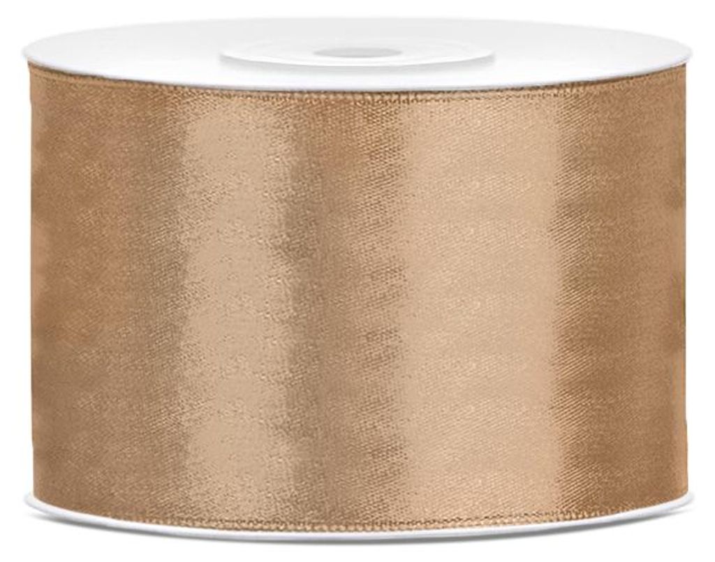 Wstążka satynowa 50 mm x 25 m Złota Obrázek produktu 