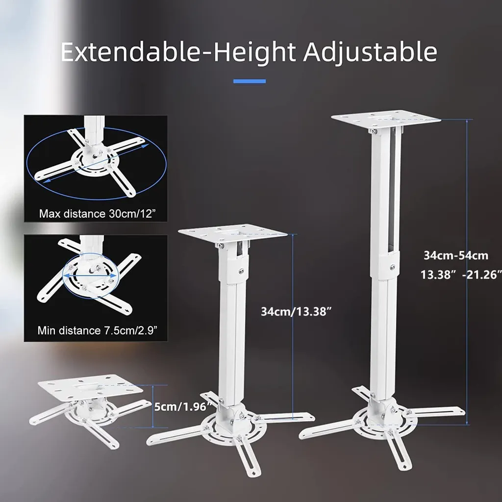Fixation plafond vidéoprojecteur inclinable 90° et orientable 360° - 5