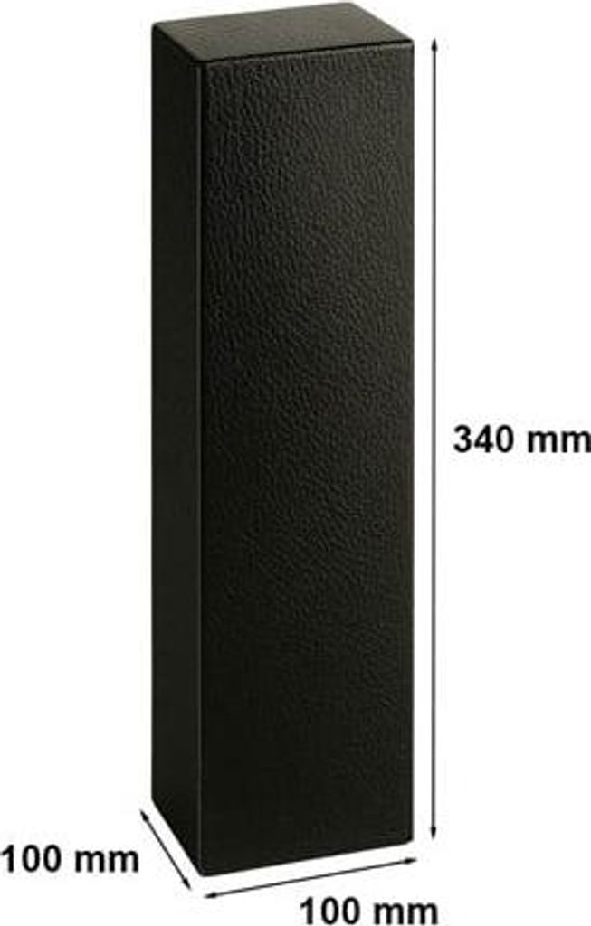 Dekorative Geschenkbox K-891 100 x 100 x 340 mm Schwarz