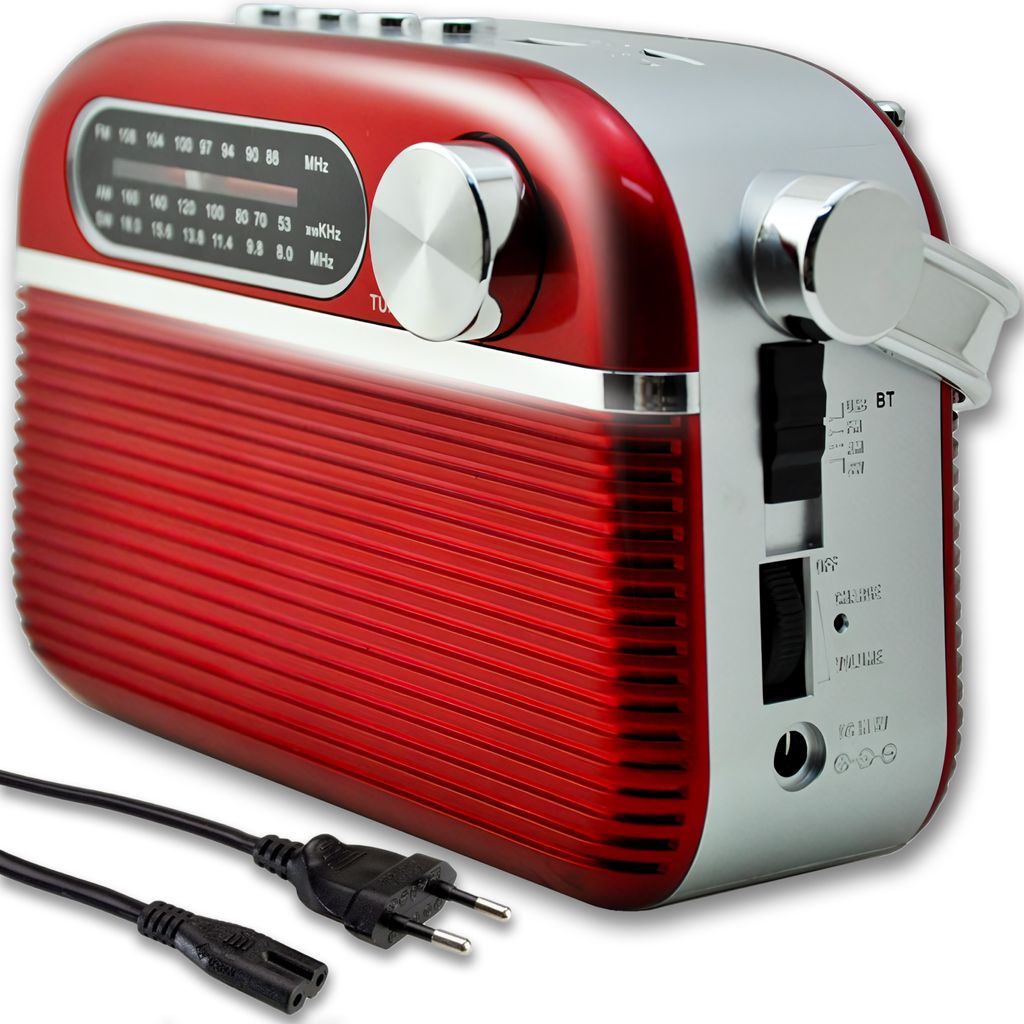 Retro rádio reproduktor Vintage rádio 1200 mAh přenosné FM Obrázek produktu 12