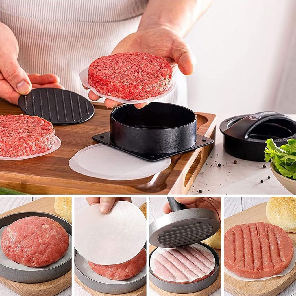 Rundes Hamburgerpapier mit Anti-Anbackbeschichtung - 500 Blätter - 13 cm - nachhaltig