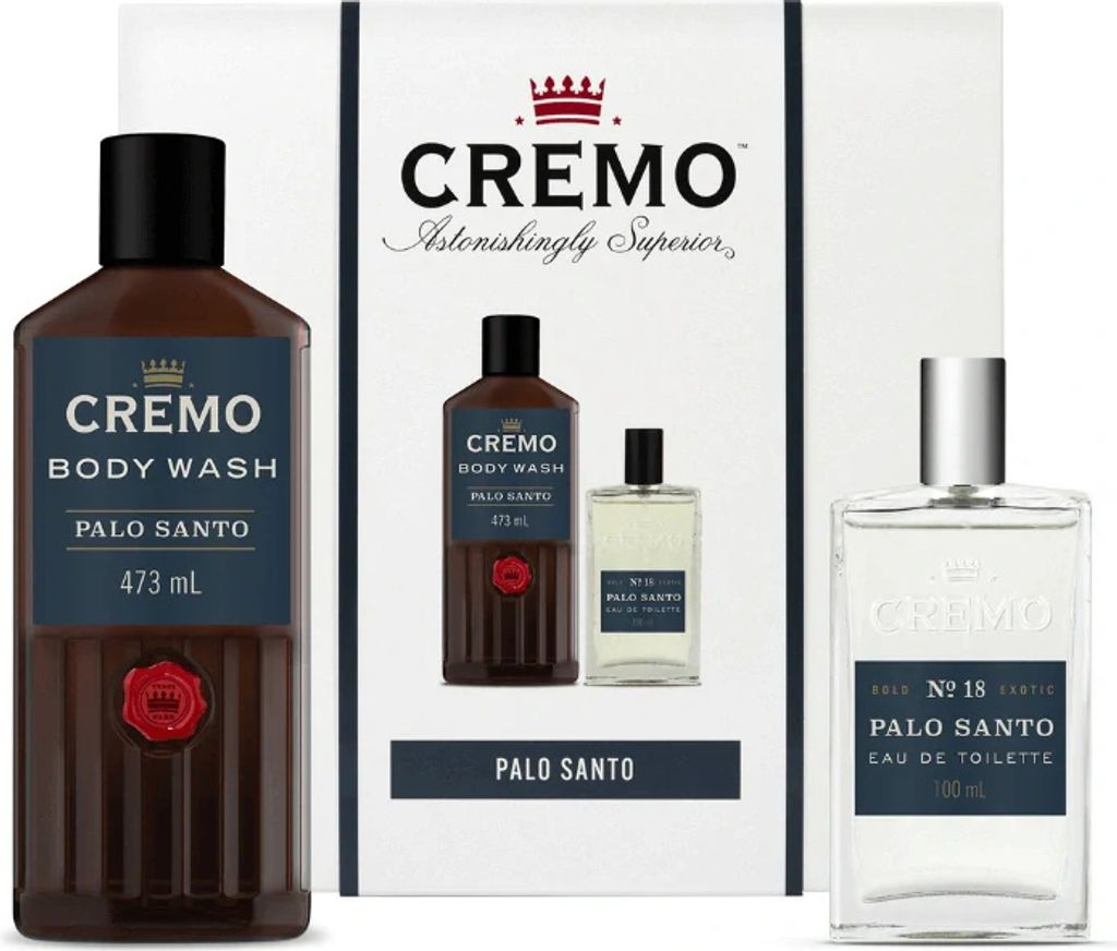CREMO CREMO - PALO SANTO - Duschgel 473 ml + Eau de Toilette 100 ml