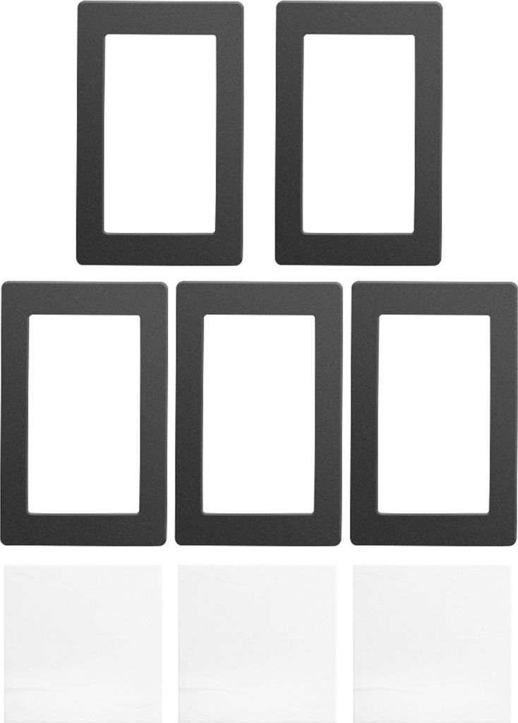 Schwarze LCD-Dichtung 6,5 x 4,1 Zoll Schutz vor Verschütten von Harz mit staubfreien Tüchern Kompatibel mit Wanhao D7 Anycubic Photon Photon-S 5,...