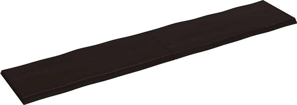 vidaXL Tischplatte 200x40x(2-4) cm Massivholz Behandelt Baumkante