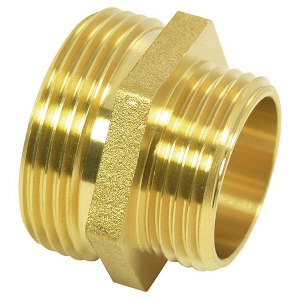Reduzierstück mit Außengewinde, 1/2", 3/4", Messing