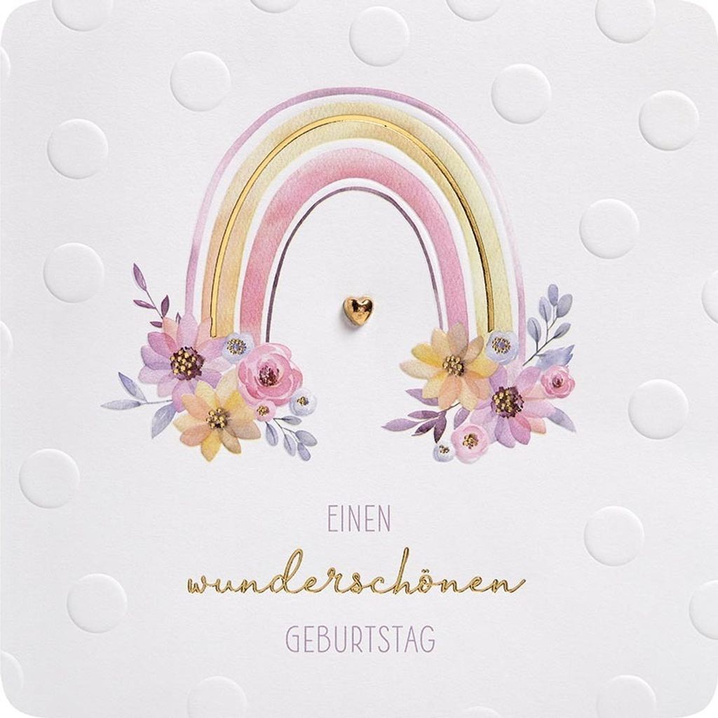 Geburtstag Finest Collection Karte mit Briefumschlag plastikfrei unve