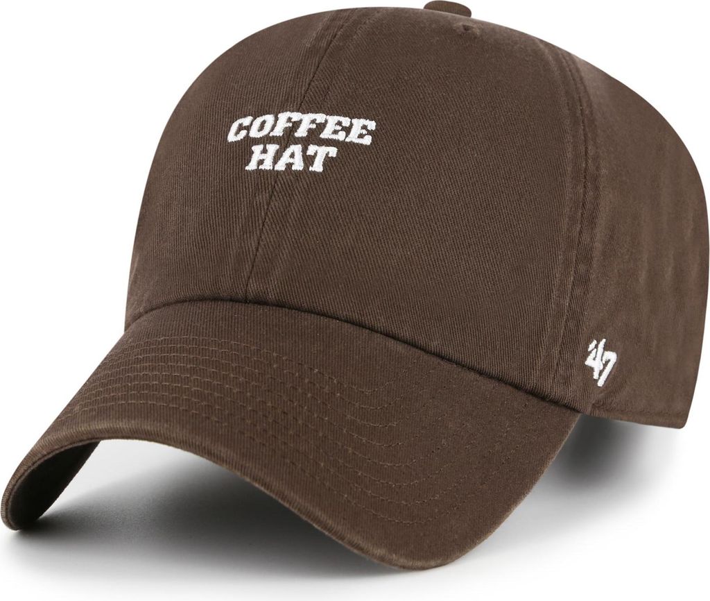 47 Brand Adjustable CLEAN UP Cap - SLOGEN Coffe Hat braun