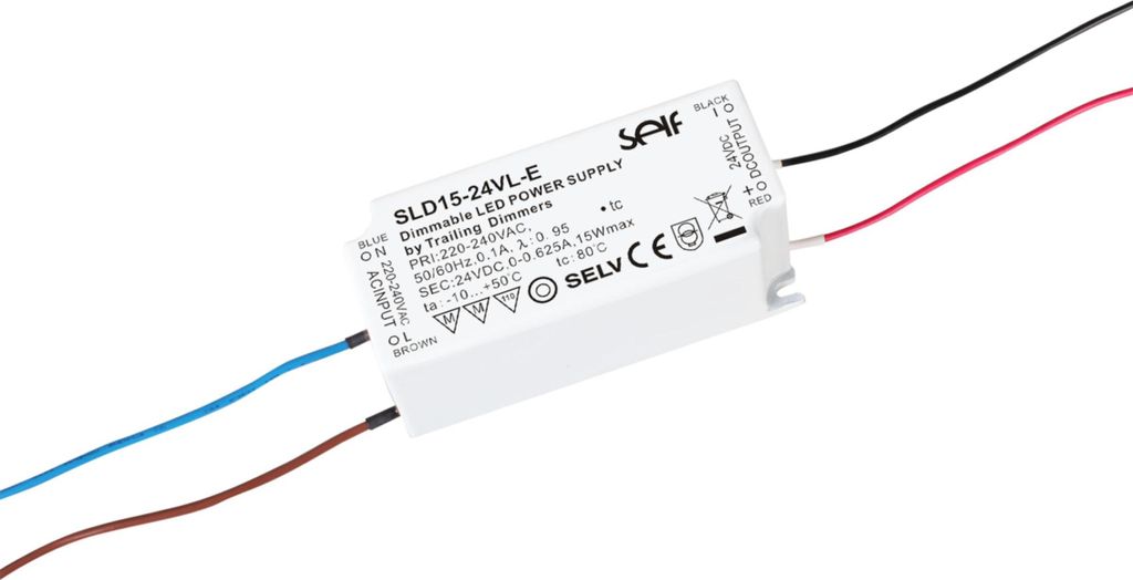 SELF SLD15-24VL-E, Desktopnetzteil IP20 15W 24V 0,625A dimmbar