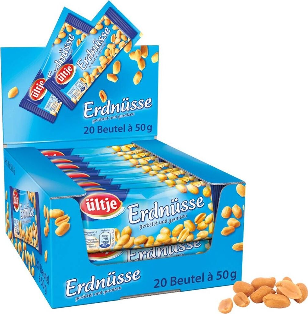 ültje 510930004 Erdnüsse geröstet 20 Pack x 50 g Zdjęcie produktu 
