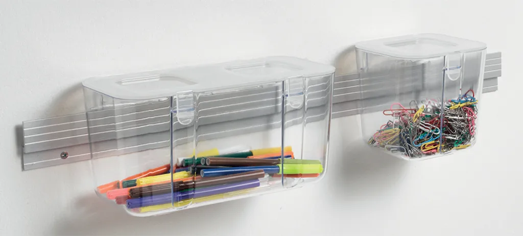 Support de fixation murale pour organisateur Caddy Deflecto blanc