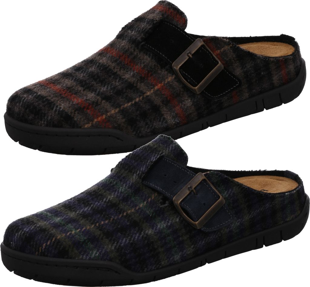 Rohde Herren Hausschuhe Pantoffeln Mantua 6658, Größe:45 EU, Farbe:Blau
