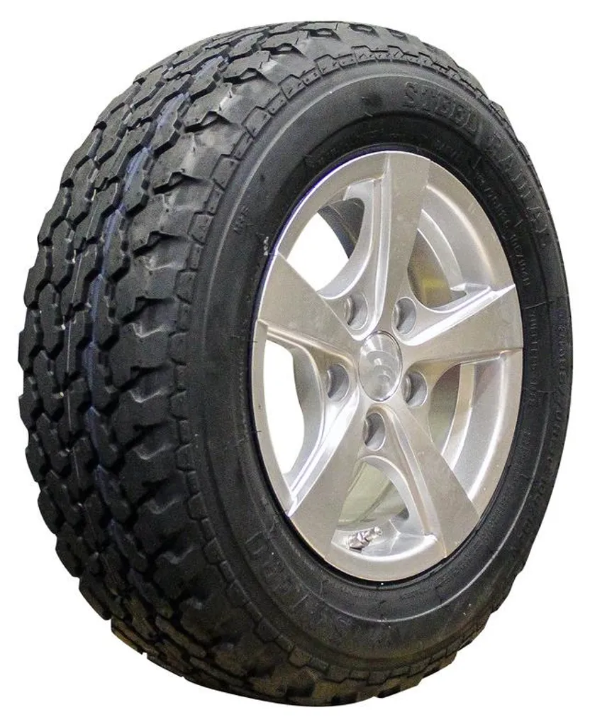 Roue de remorque complète 13 pouces pneu renforcé 185/70R13C GT Radial