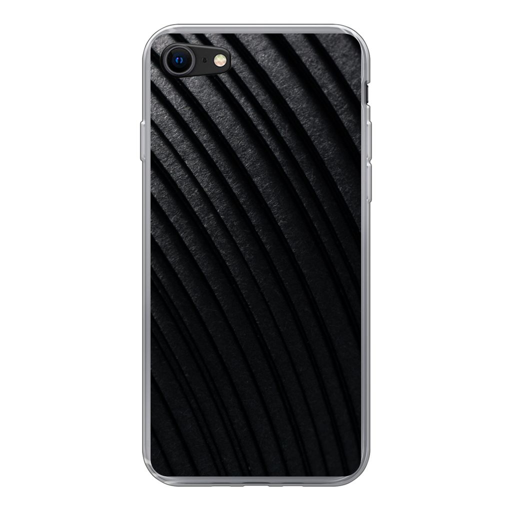 MuchoWow Handyhülle Schutzhülle Hülle für iPhone 7 Papier - Farbton - Abstrakt Silikon Softcase Handy Hülle - Kartenhalter