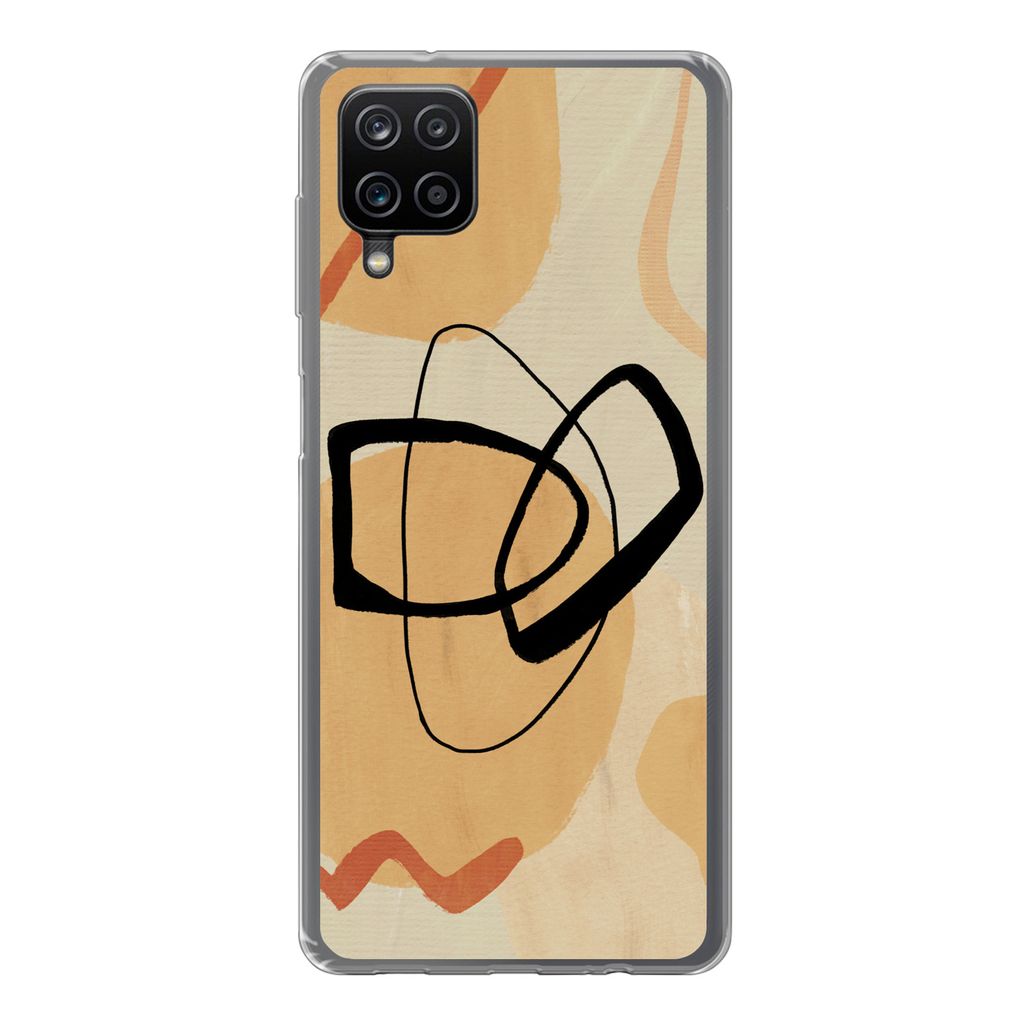MuchoWow Handyhülle Schutzhülle Hülle für Samsung Galaxy A12 Kunst - Geometrische Formen - Abstrakt Silikon Softcase Handy Hülle - Bild
