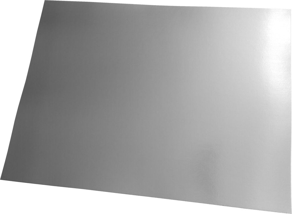 50 Tischsets silber Karton matt spiegelnd Einweg-Platzset Produktbild 