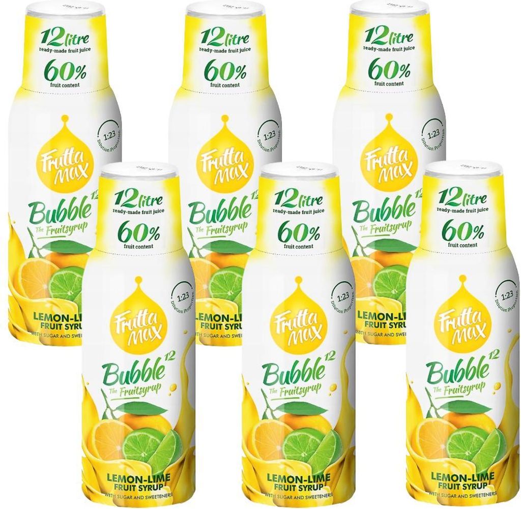 FruttaMax sciroppo al limone e lime 500ml, concentrato, 6 Immagine del prodotto 