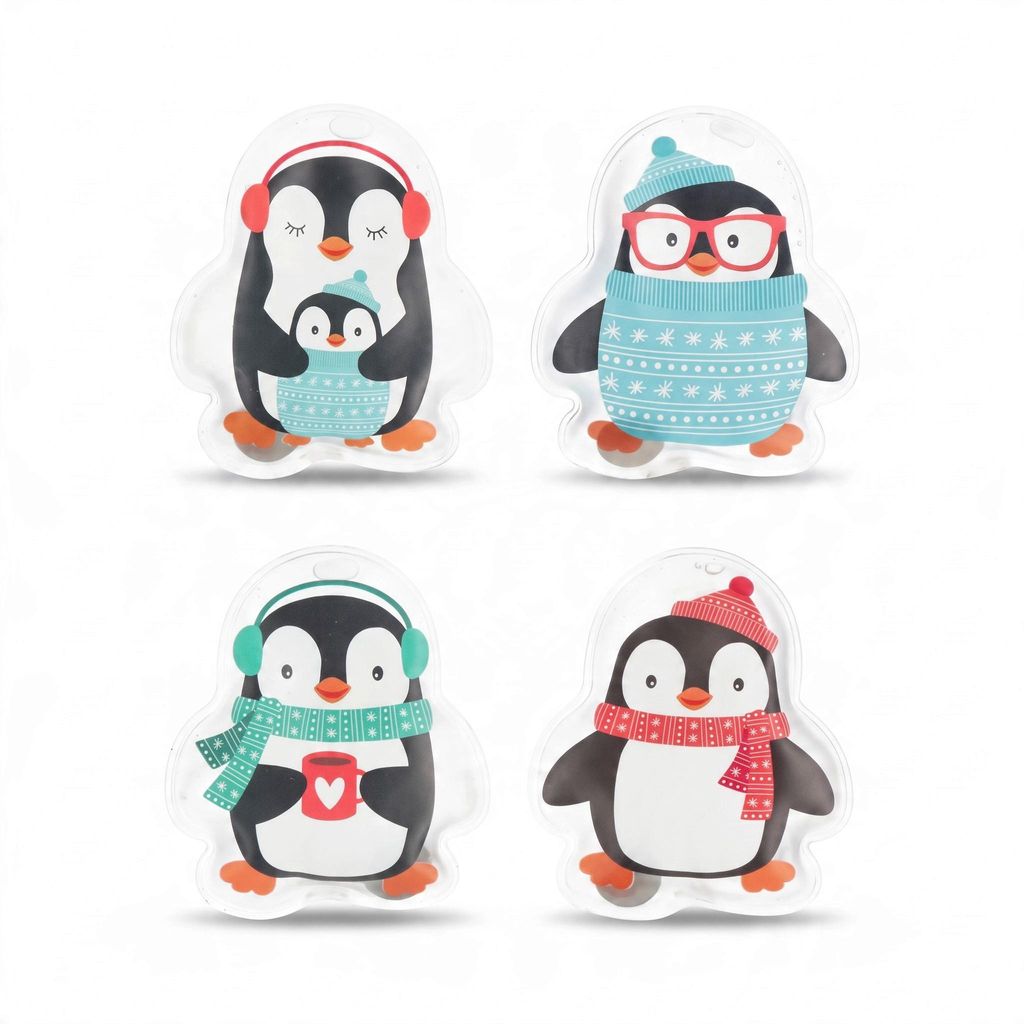 4 Handwärmer Taschenwärmer Pinguin Taschenheizung Produktbild 