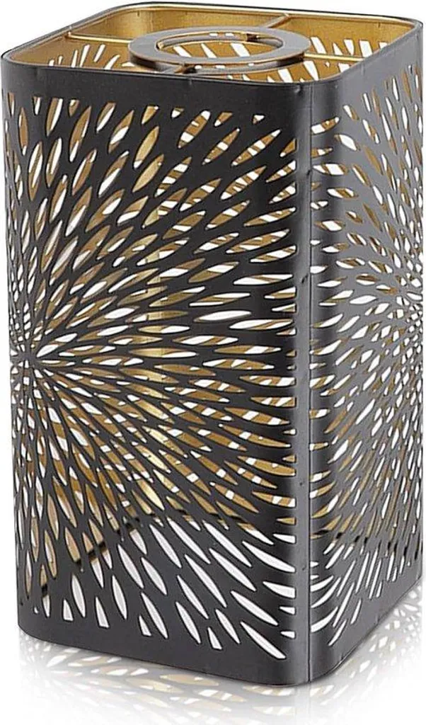 Abat-jour design en métal noir pour lampe de table et luminaire haut