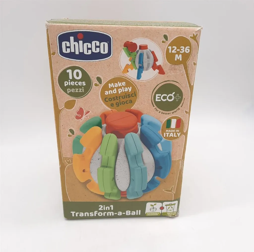 Balle créative 2-en-1 éco-responsable avec textures sensorielles bébé - 9