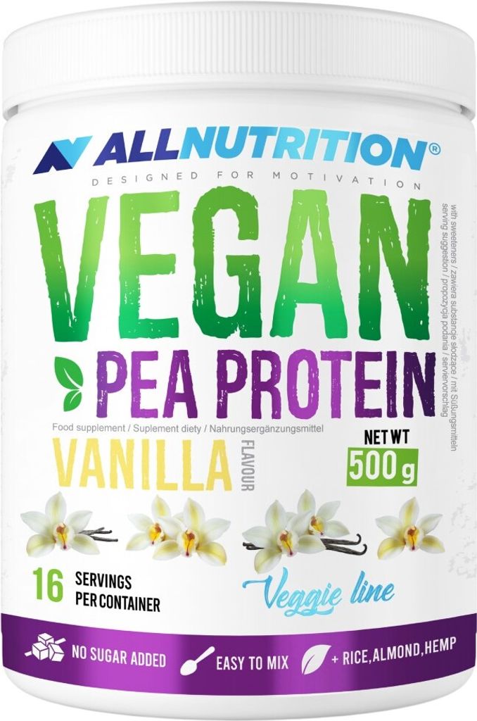 ALLNUTRITION Vegan Pea Protein 500g Vanilla