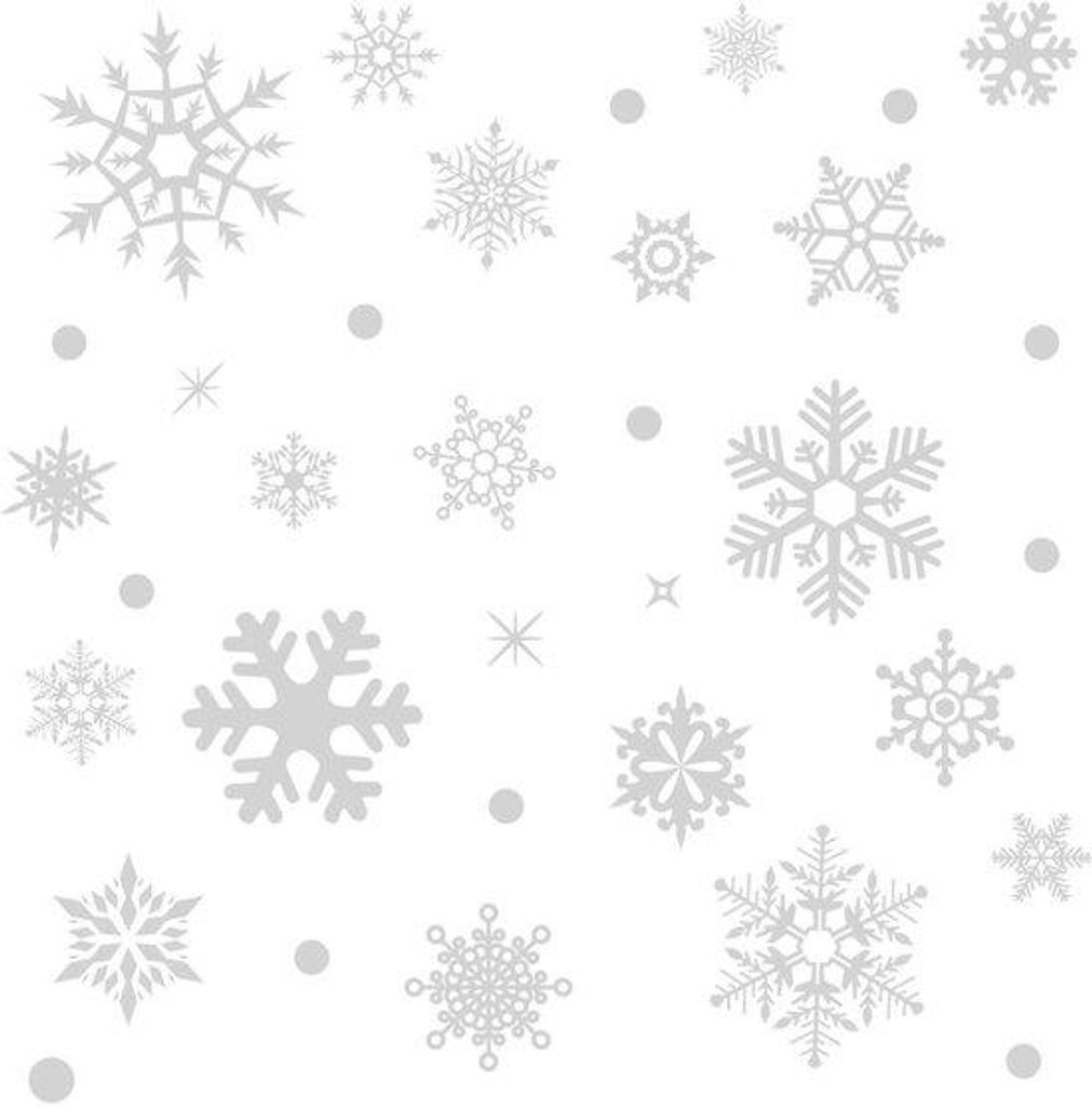 Winterliche Kerstdeko Raamstickers, Selbstklebend, Statisch, 155 Stück