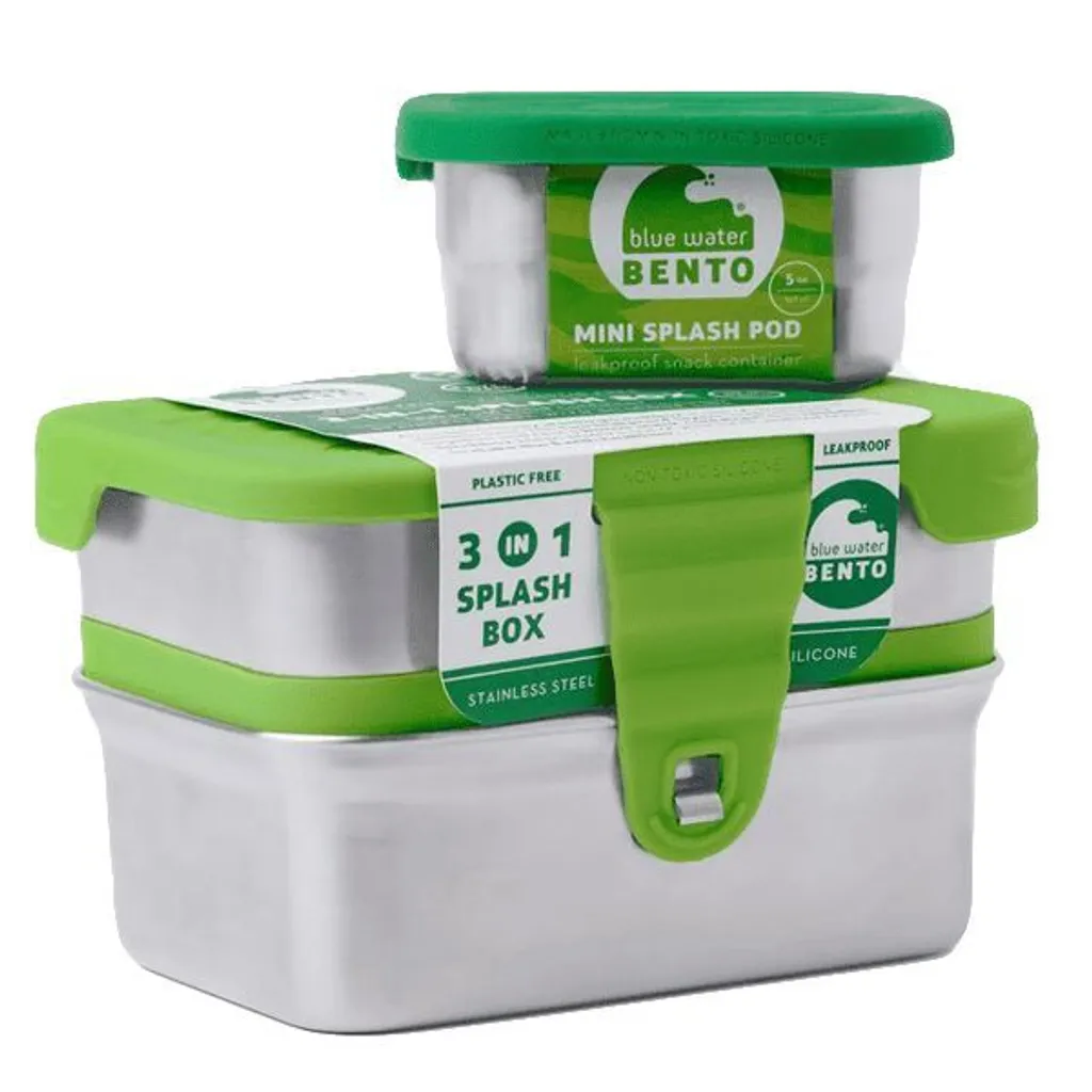 Scatola per il pranzo bento Blue Water - 3 in 1