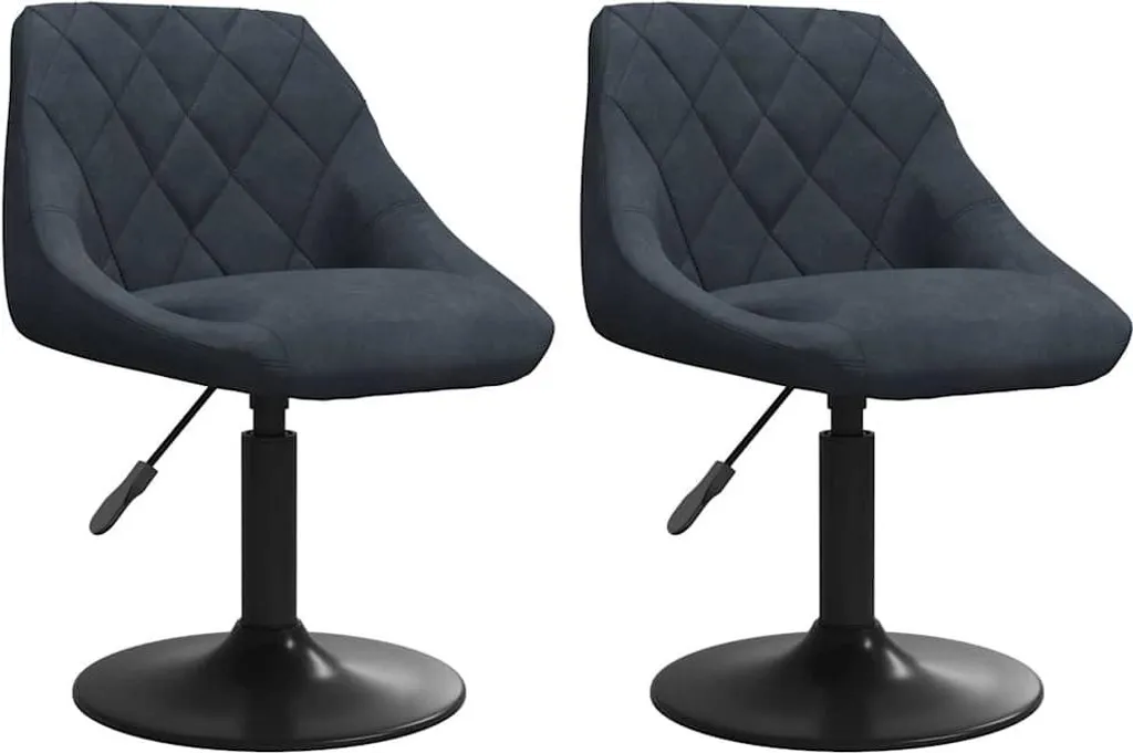 vidaXL Sedie Pranzo Girevoli Velluto Grigio Scuro 2 pz - Qualità e Design