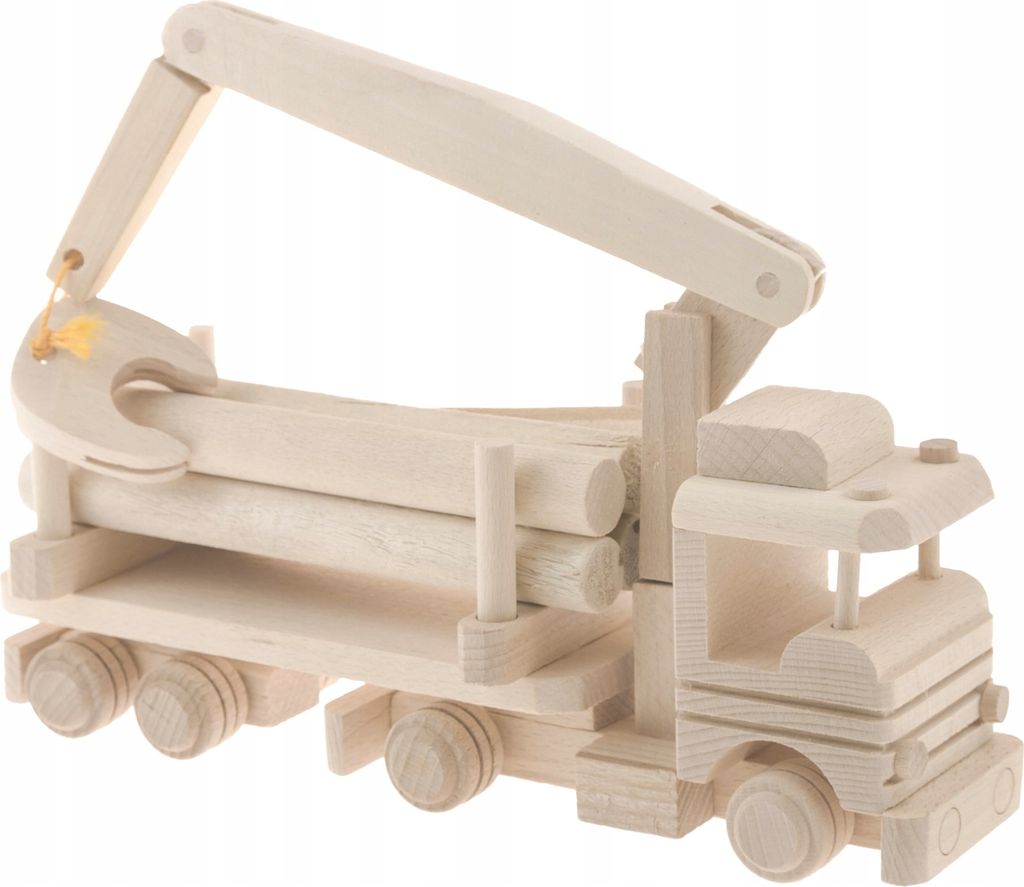 Camion con albero Tatra giocattolo in legno EKO per bambini Immagine del prodotto 